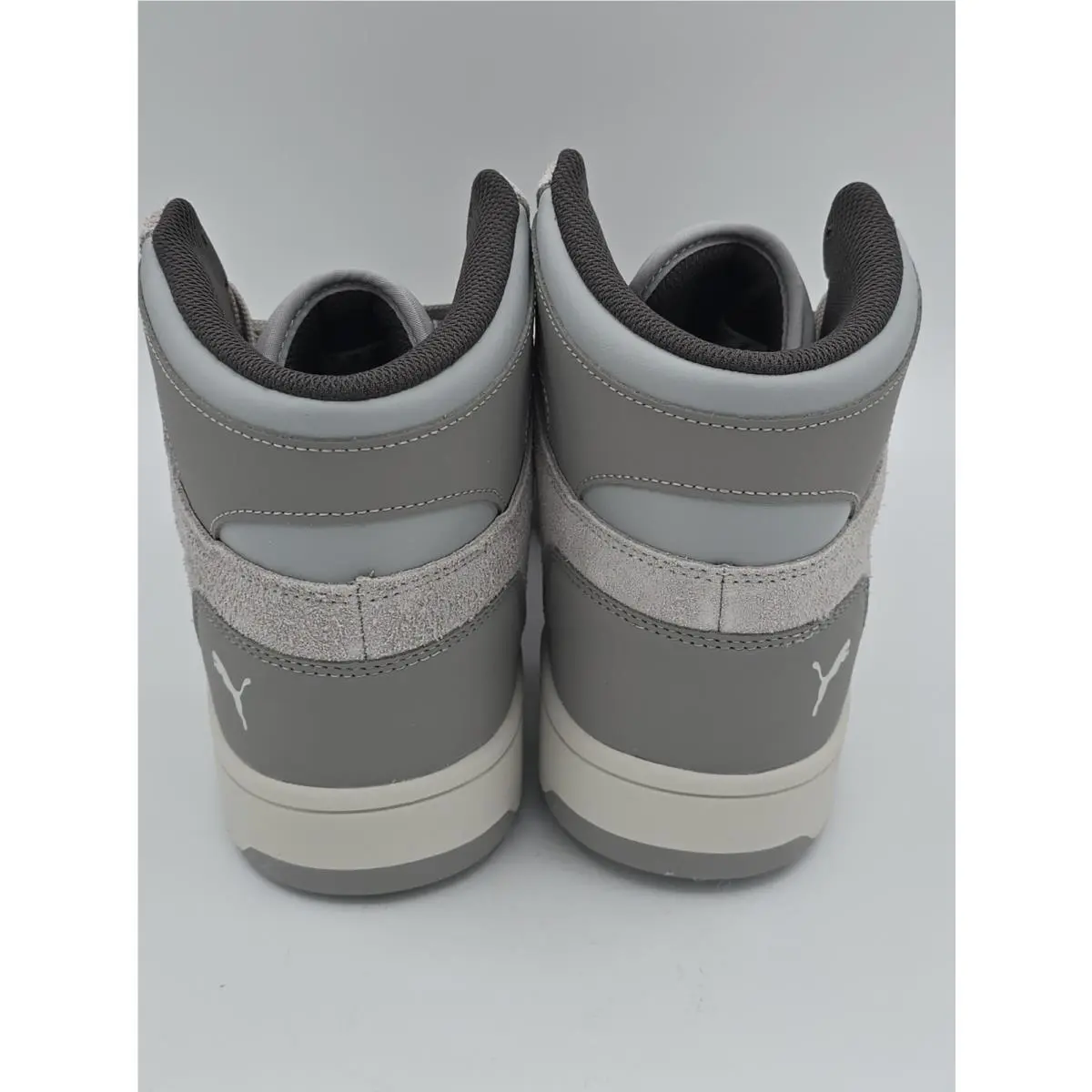 Puma shoes - Rebound LayUp Hi Timeless - Rebound LayUp Timeless - 401214 01 - Gray, White 11