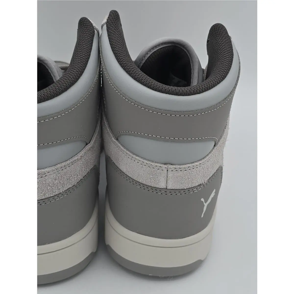 Puma shoes - Rebound LayUp Hi Timeless - Rebound LayUp Timeless - 401214 01 - Gray, White 13