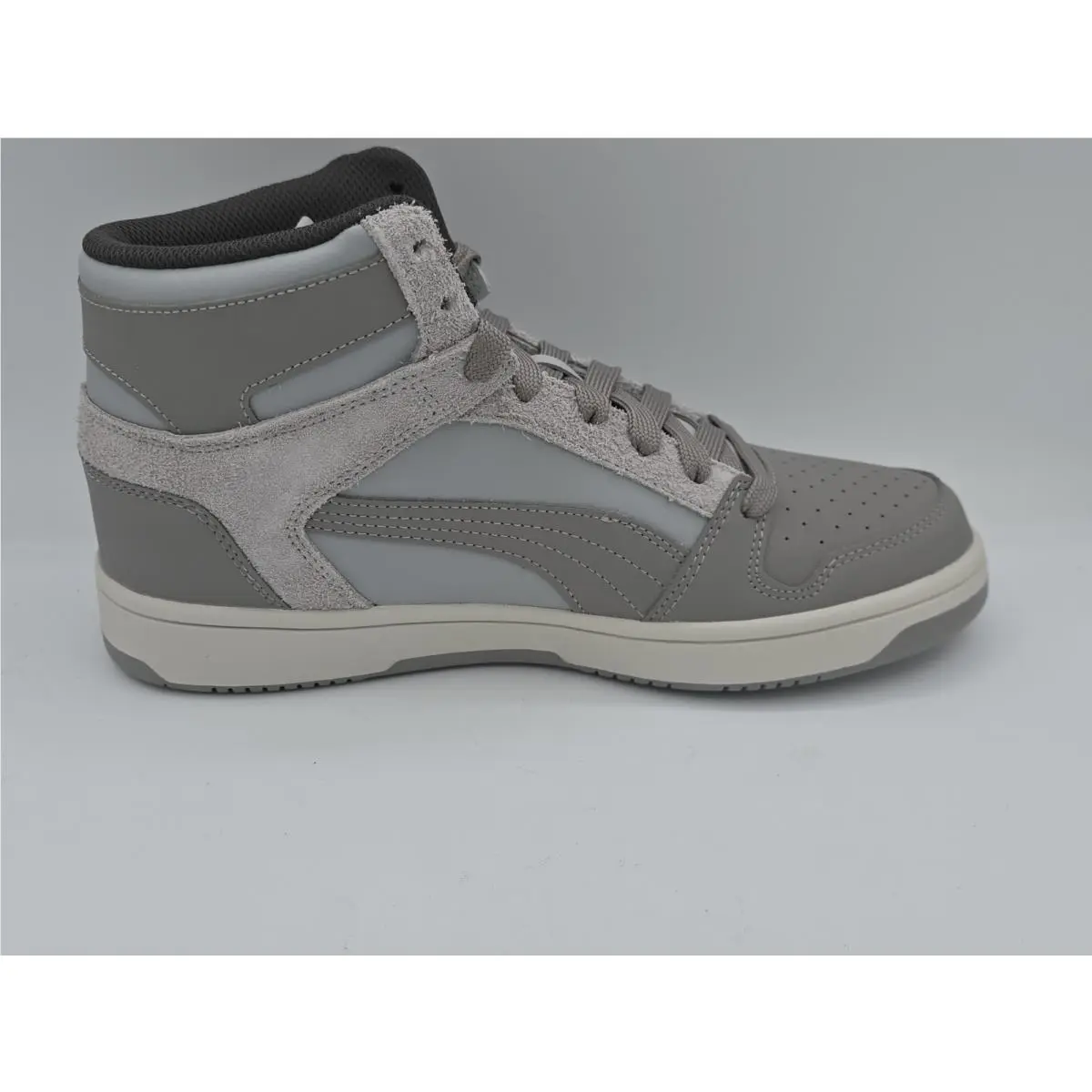 Puma shoes - Rebound LayUp Hi Timeless - Rebound LayUp Timeless - 401214 01 - Gray, White 15