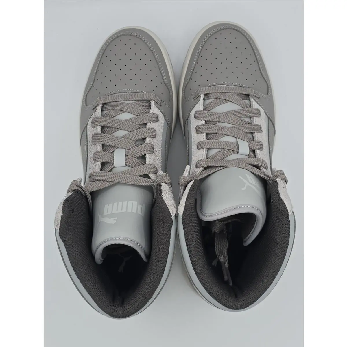 Puma shoes - Rebound LayUp Hi Timeless - Rebound LayUp Timeless - 401214 01 - Gray, White 17