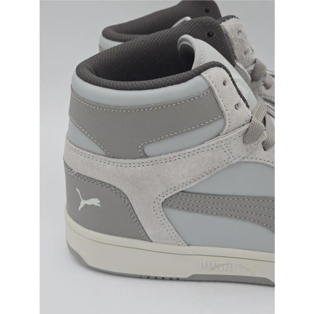 Puma shoes - Rebound LayUp Hi Timeless - Rebound LayUp Timeless - 401214 01 - Gray, White 0