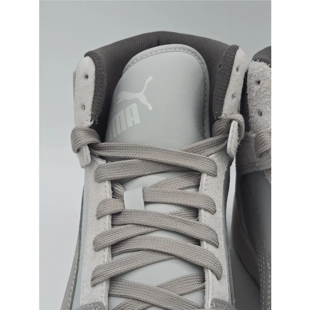 Puma shoes - Rebound LayUp Hi Timeless - Rebound LayUp Timeless - 401214 01 - Gray, White 4