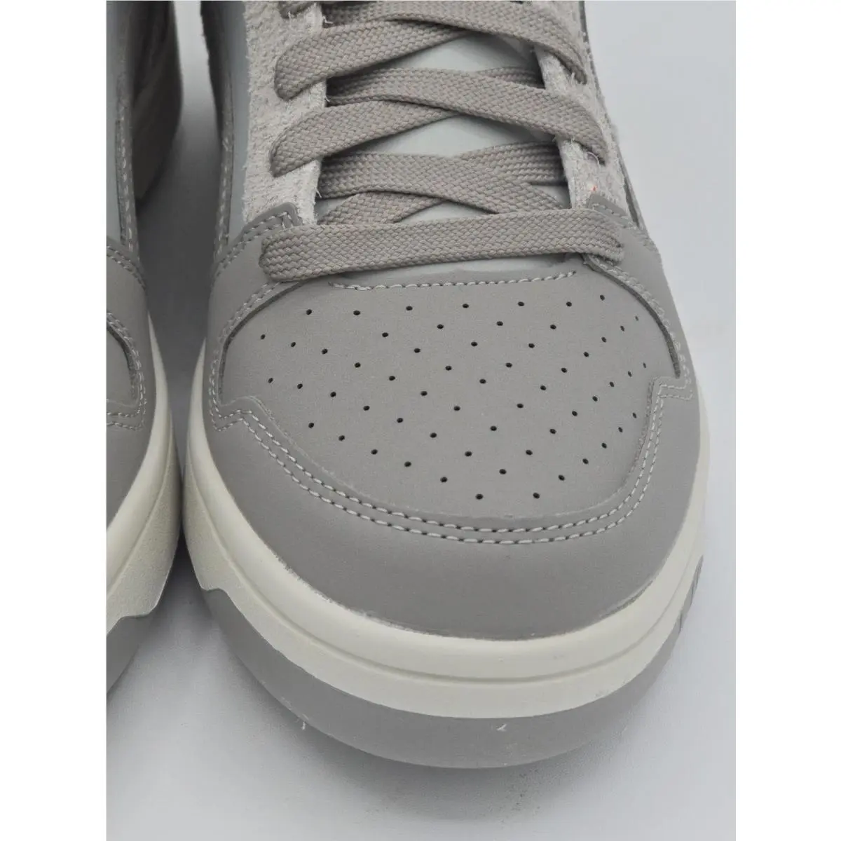 Puma shoes - Rebound LayUp Hi Timeless - Rebound LayUp Timeless - 401214 01 - Gray, White 7