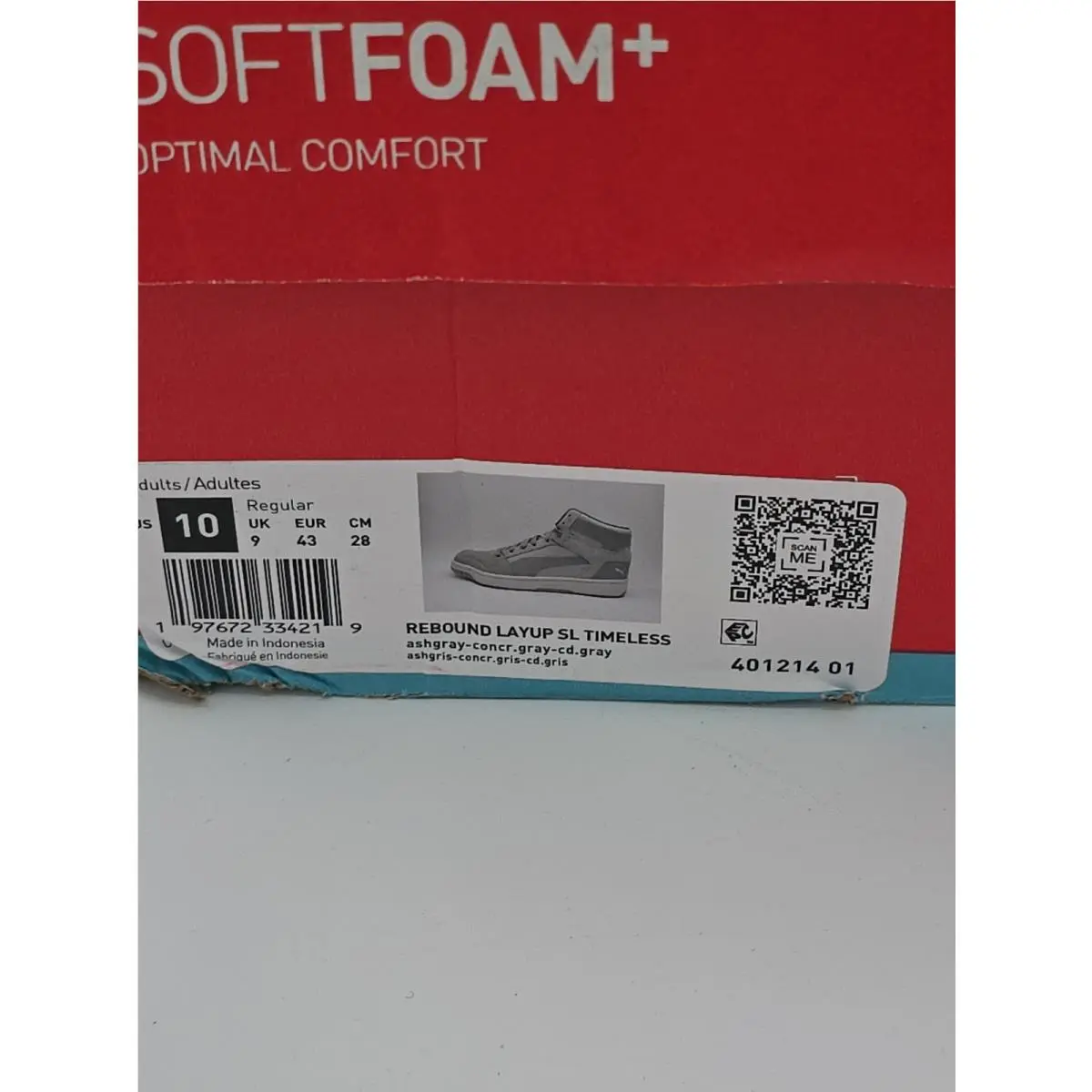 Puma shoes - Rebound LayUp Hi Timeless - Rebound LayUp Timeless - 401214 01 - Gray, White 20