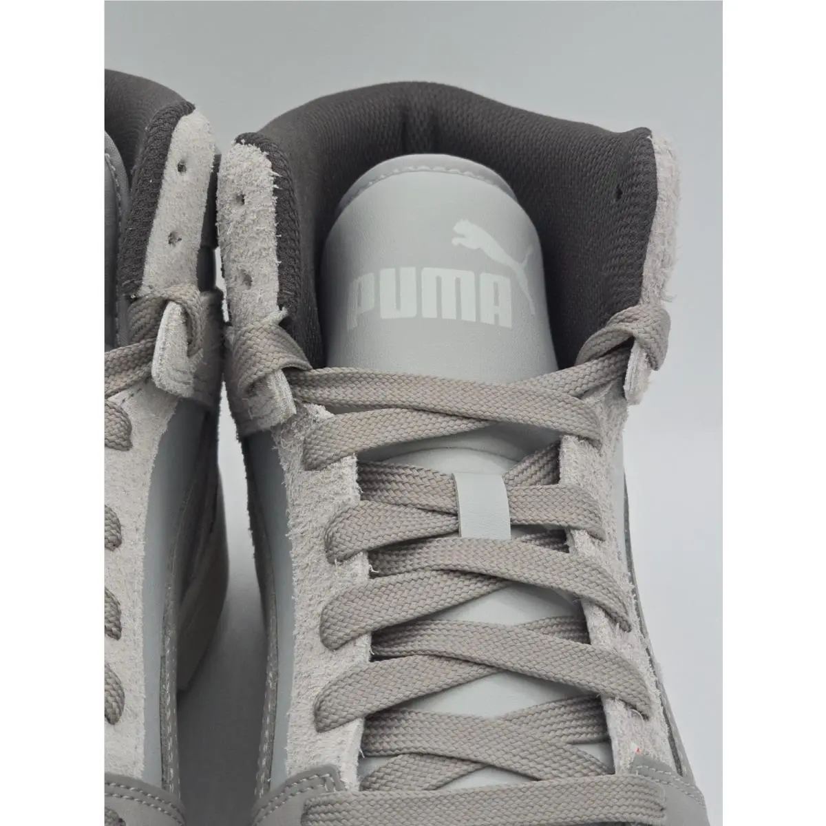 Puma shoes - Rebound LayUp Hi Timeless - Rebound LayUp Timeless - 401214 01 - Gray, White 6