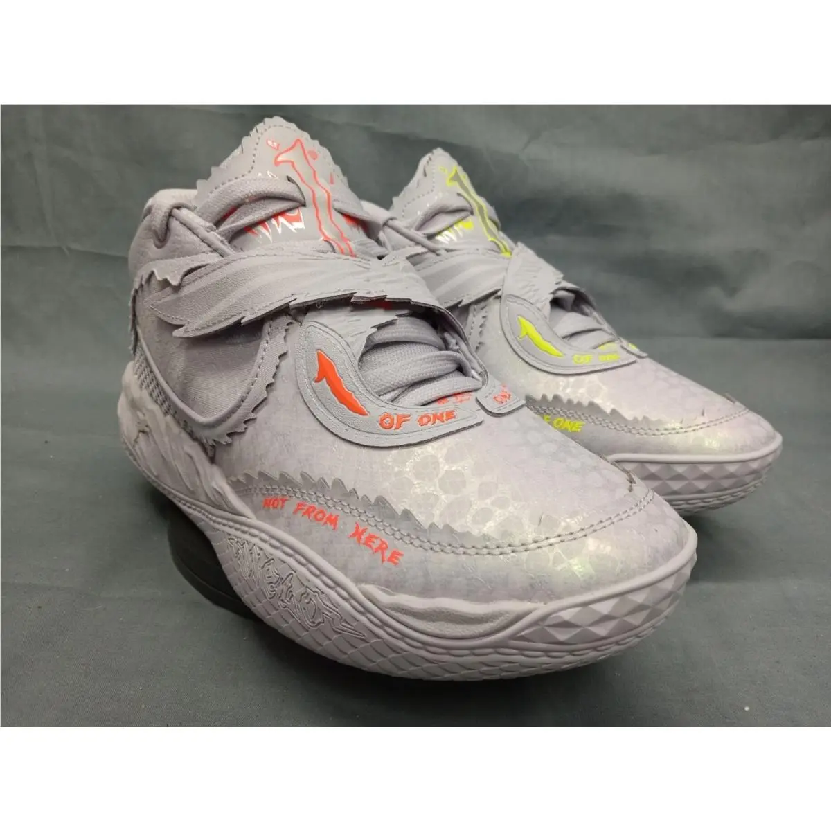 Puma shoes - Puma LaMelo - LaMelo - 312941 01 - Vibrant Silver/Yellow Alert/Glowing Red (UPC: 198551966026) 8