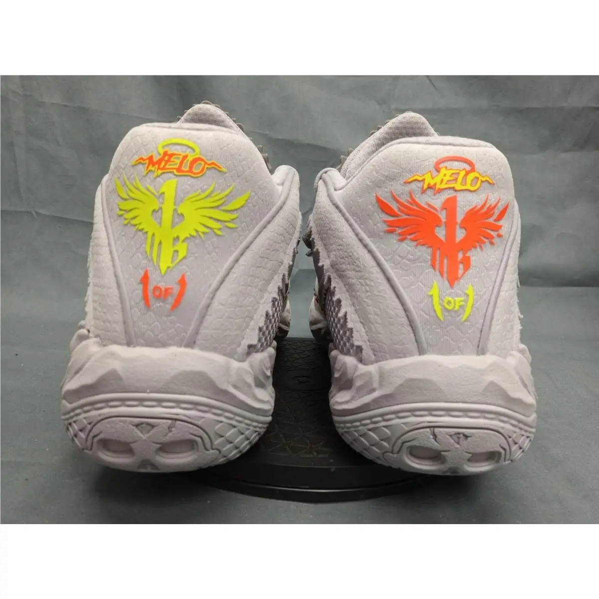 Puma shoes - Puma LaMelo - LaMelo - 312941 01 - Vibrant Silver/Yellow Alert/Glowing Red (UPC: 198551966026) 5