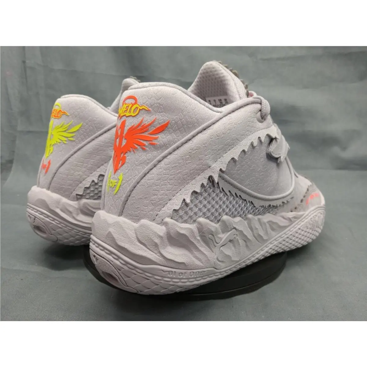 Puma shoes - Puma LaMelo - LaMelo - 312941 01 - Vibrant Silver/Yellow Alert/Glowing Red (UPC: 198551966026) 6