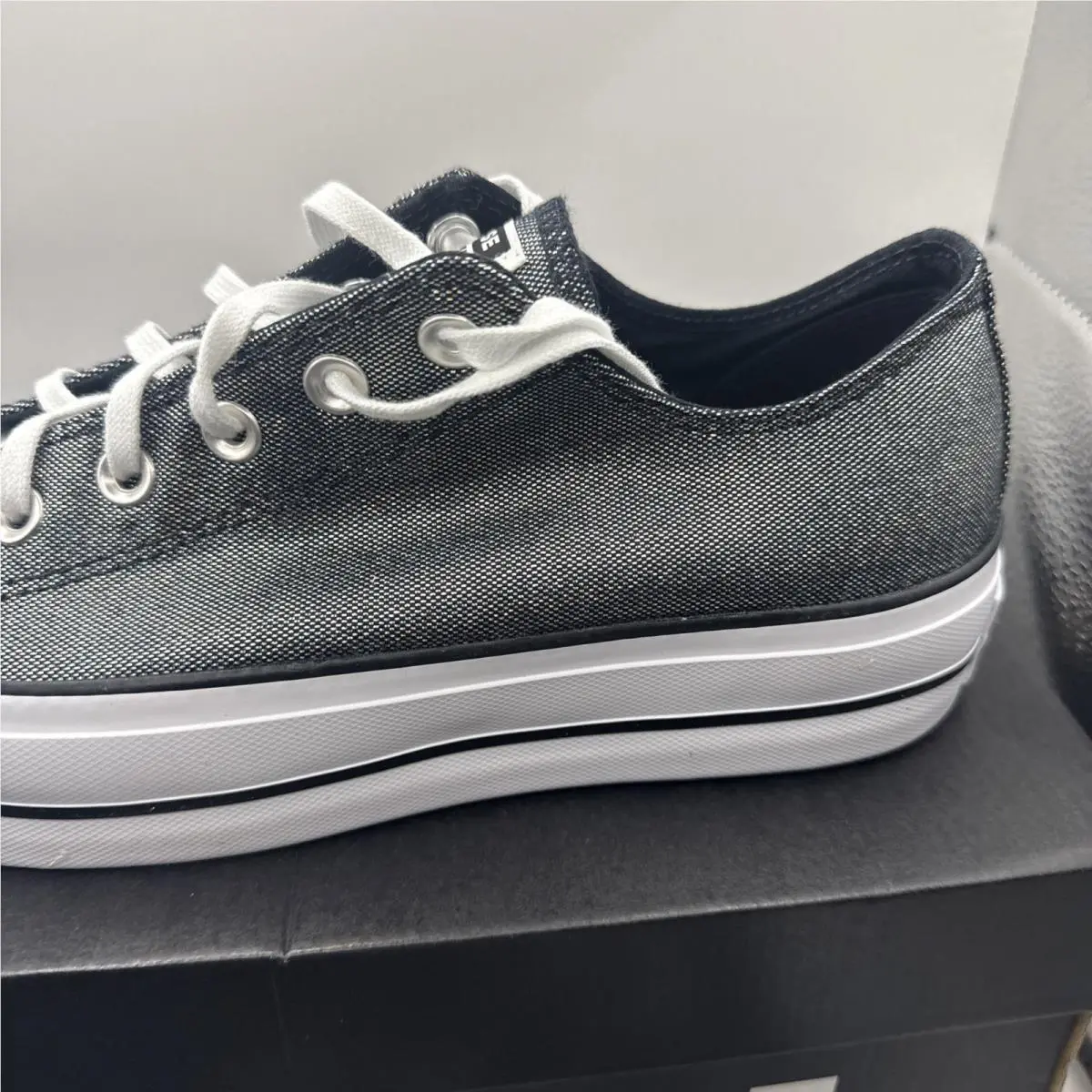 Converse shoes - Converse CTAS Lift OX - CTAS Lift - Silver/White/Black (UPC: 0194432400689) 0