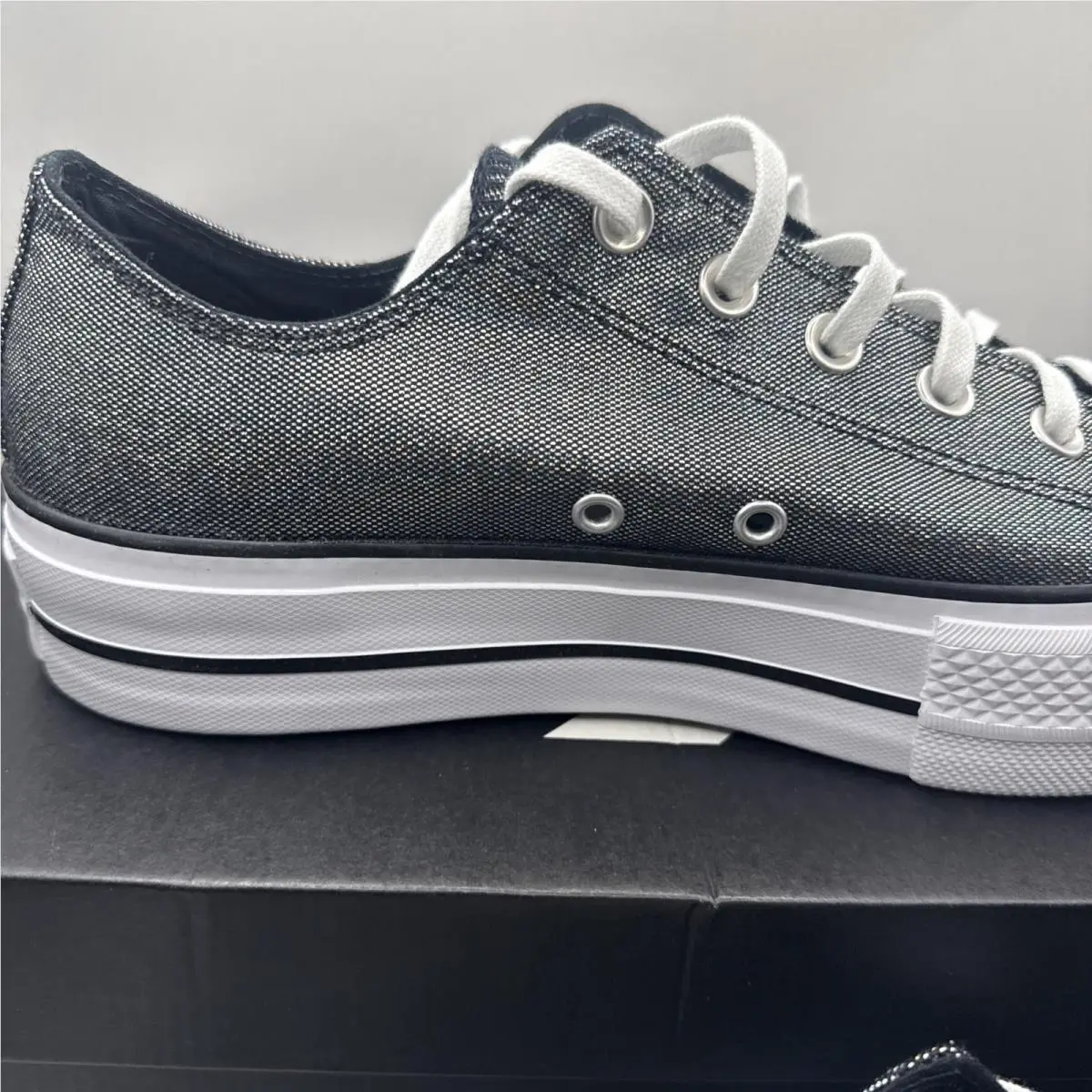 Converse shoes - Converse CTAS Lift OX - CTAS Lift - Silver/White/Black (UPC: 0194432400689) 3