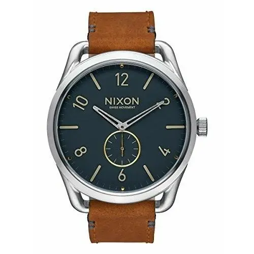 C45 Leather Navy / Saddle Stainless Steel Analog Watch A465-2186 by Nixon