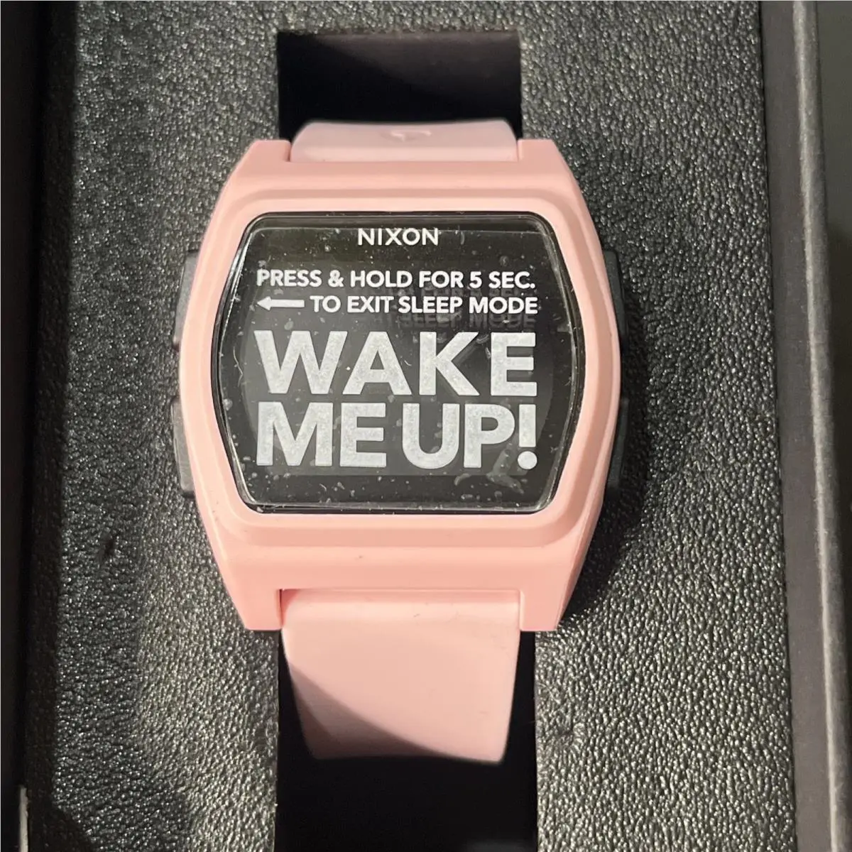 Rival Digital Watch Pink and Black by Nixon