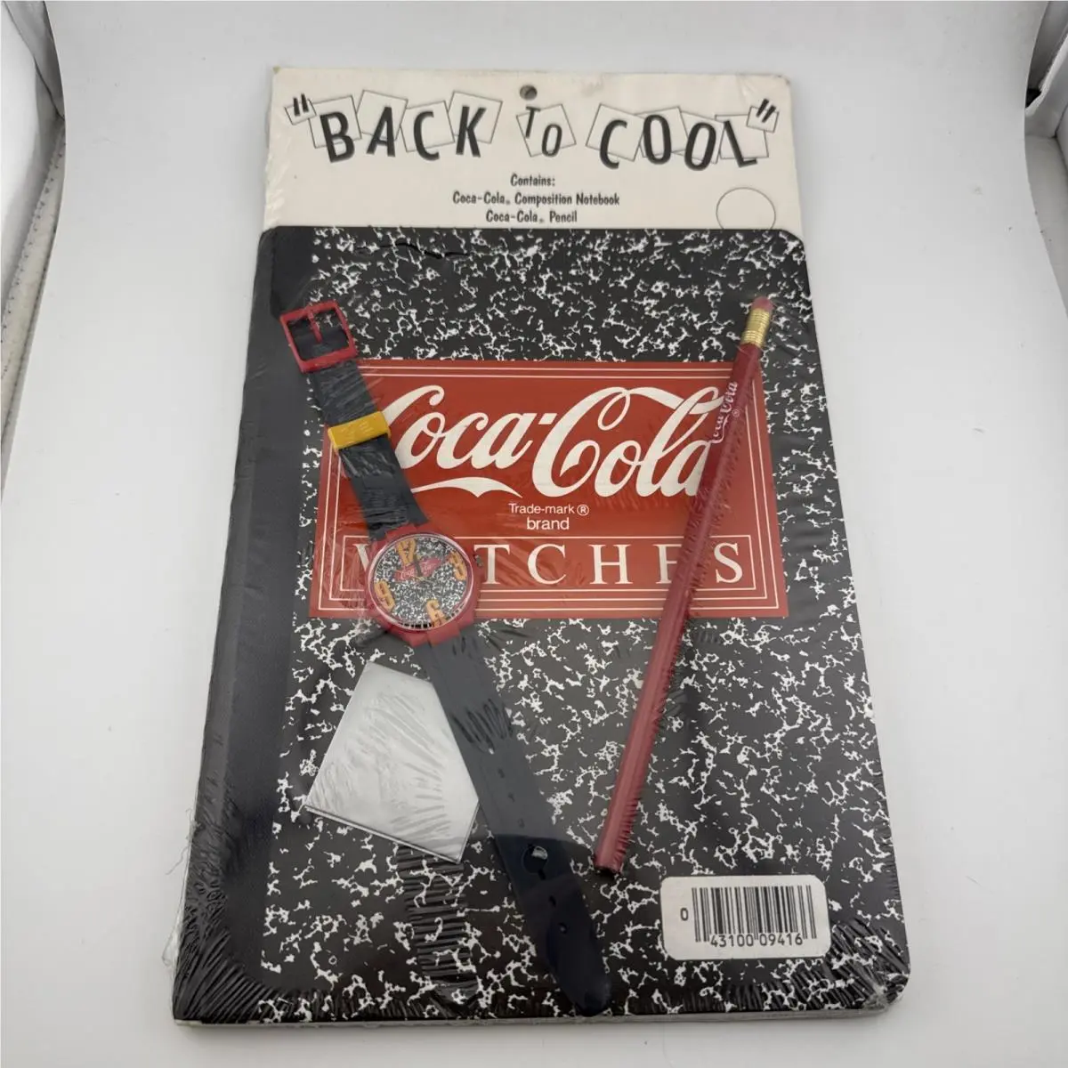 Coca Cola Watch Back To School W/ Notebook + Pencil - Coca Cola by Swatch