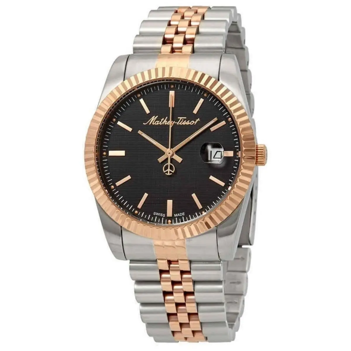 Mathey-tissot Men`s Mathy Iii Black Dial Watch - H810RN