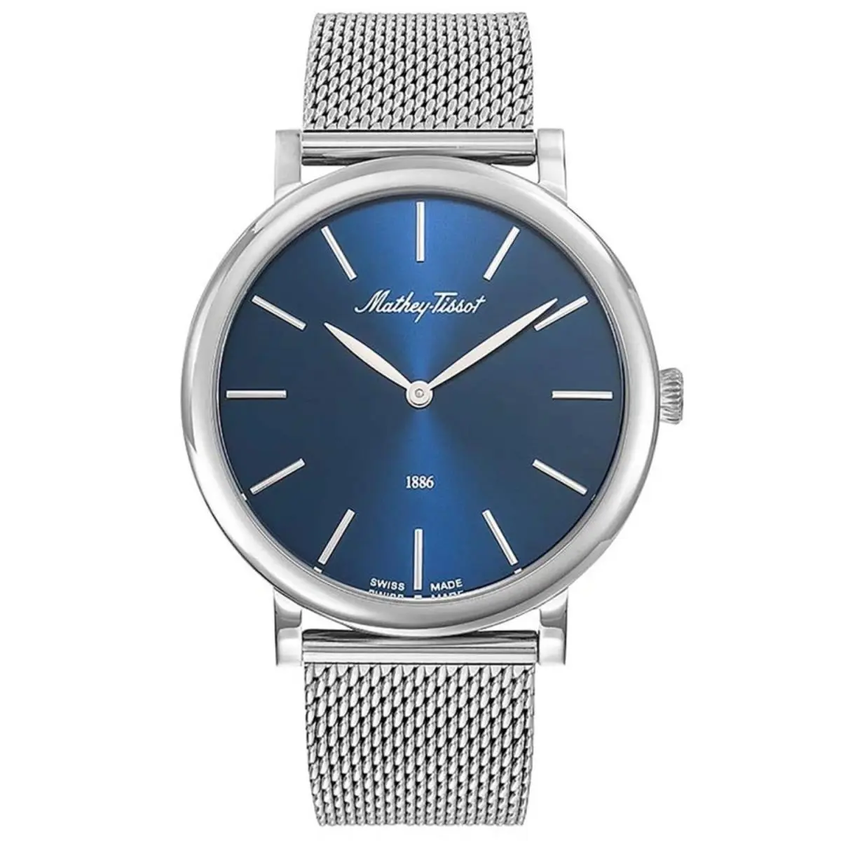 Mathey-tissot Men`s Monsoon Blue Dial Watch - H7916ABU by Tissot