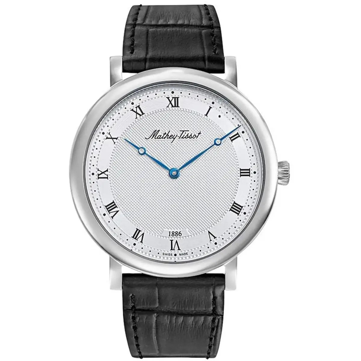 Mathey-tissot Men`s Monsoon Roman Silver Dial Watch - H7916ABR