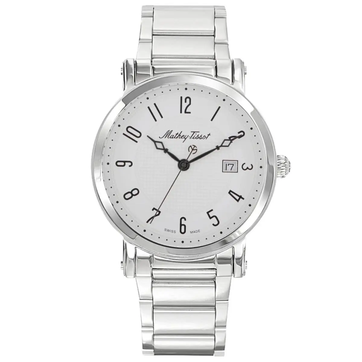Mathey-tissot Men`s City Metal Grey Dial Watch - HB611251MAG by Tissot