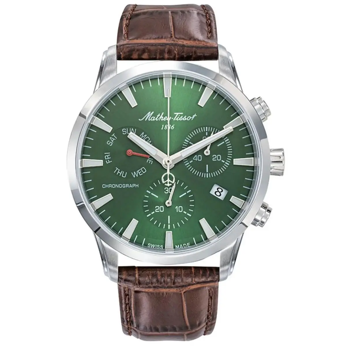 Mathey-tissot Men`s Ares Chrono Green Dial Watch - H197CHALV