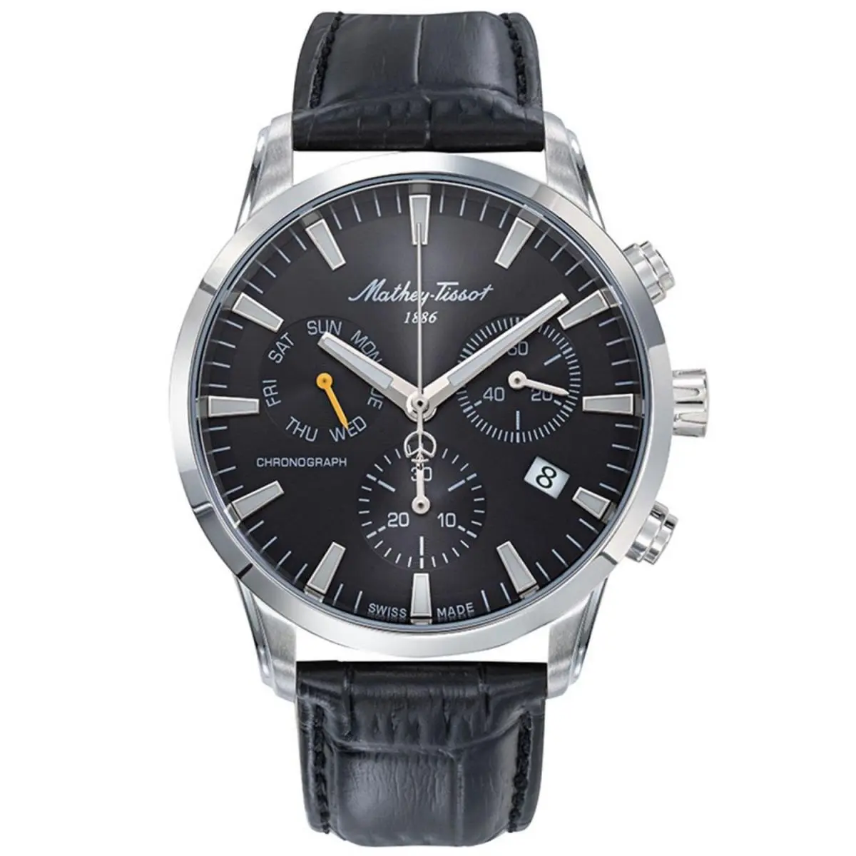 Mathey-tissot Men`s Ares Chrono Black Dial Watch - H197CHALN by Tissot