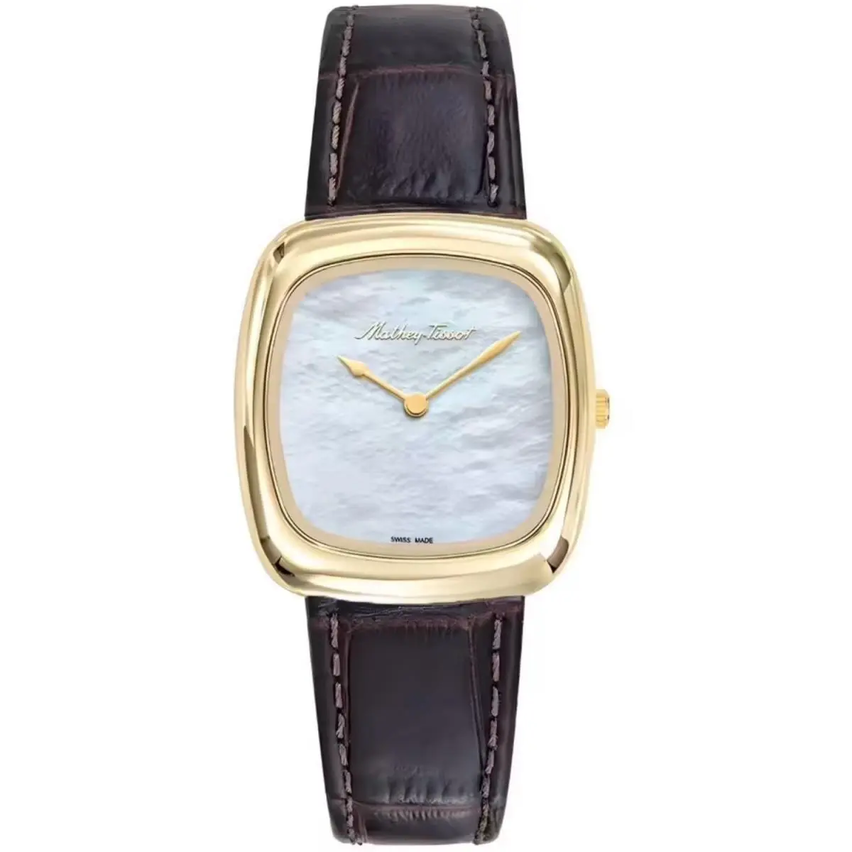 Mathey-tissot Women`s Miss White Dial Watch - D538PLI by Tissot