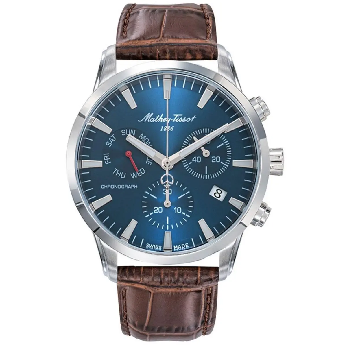 Mathey-tissot Men`s Ares Chrono Blue Dial Watch - H197CHALBU by Tissot