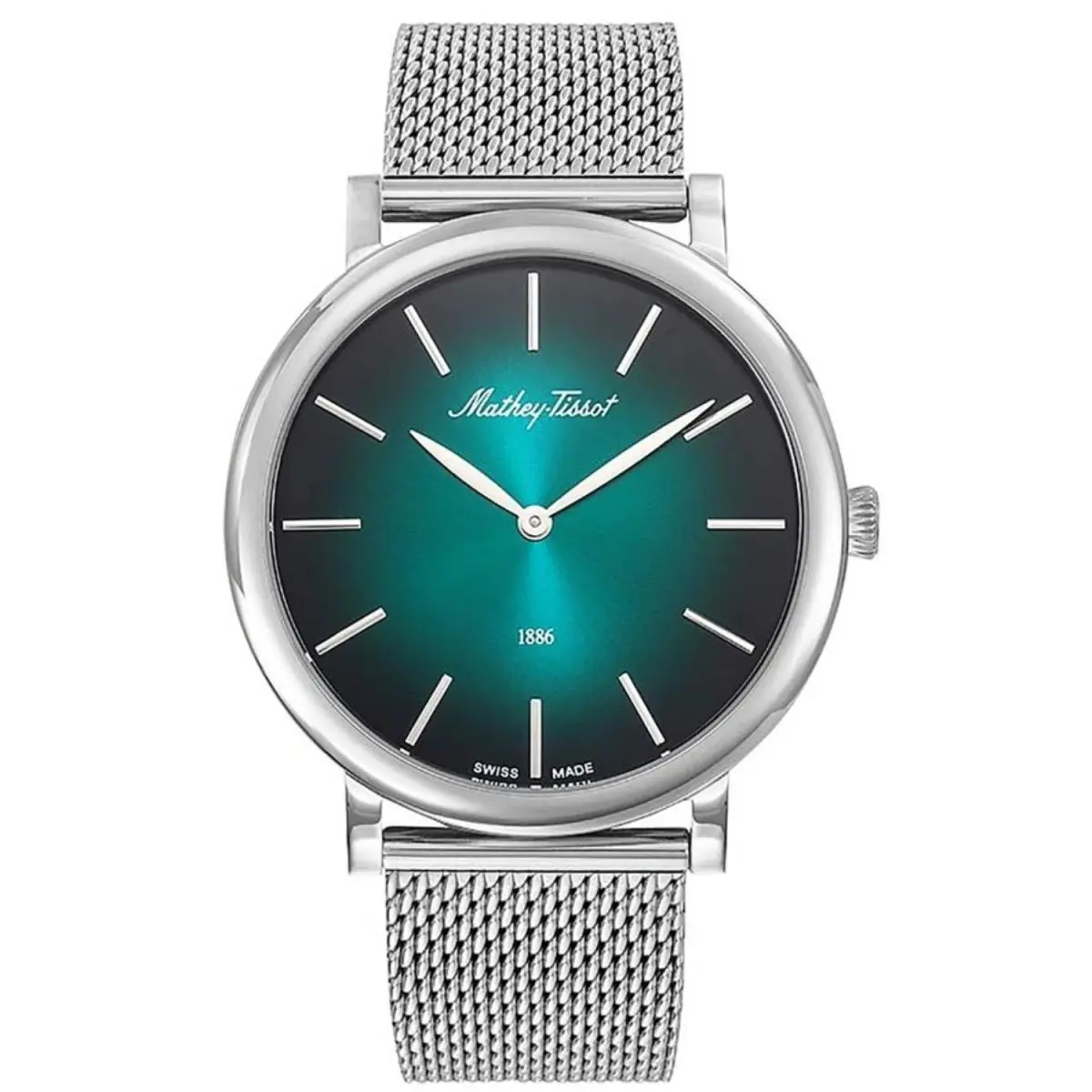 Mathey-tissot Men`s Monsoon Green Dial Watch - H7916AV by Tissot