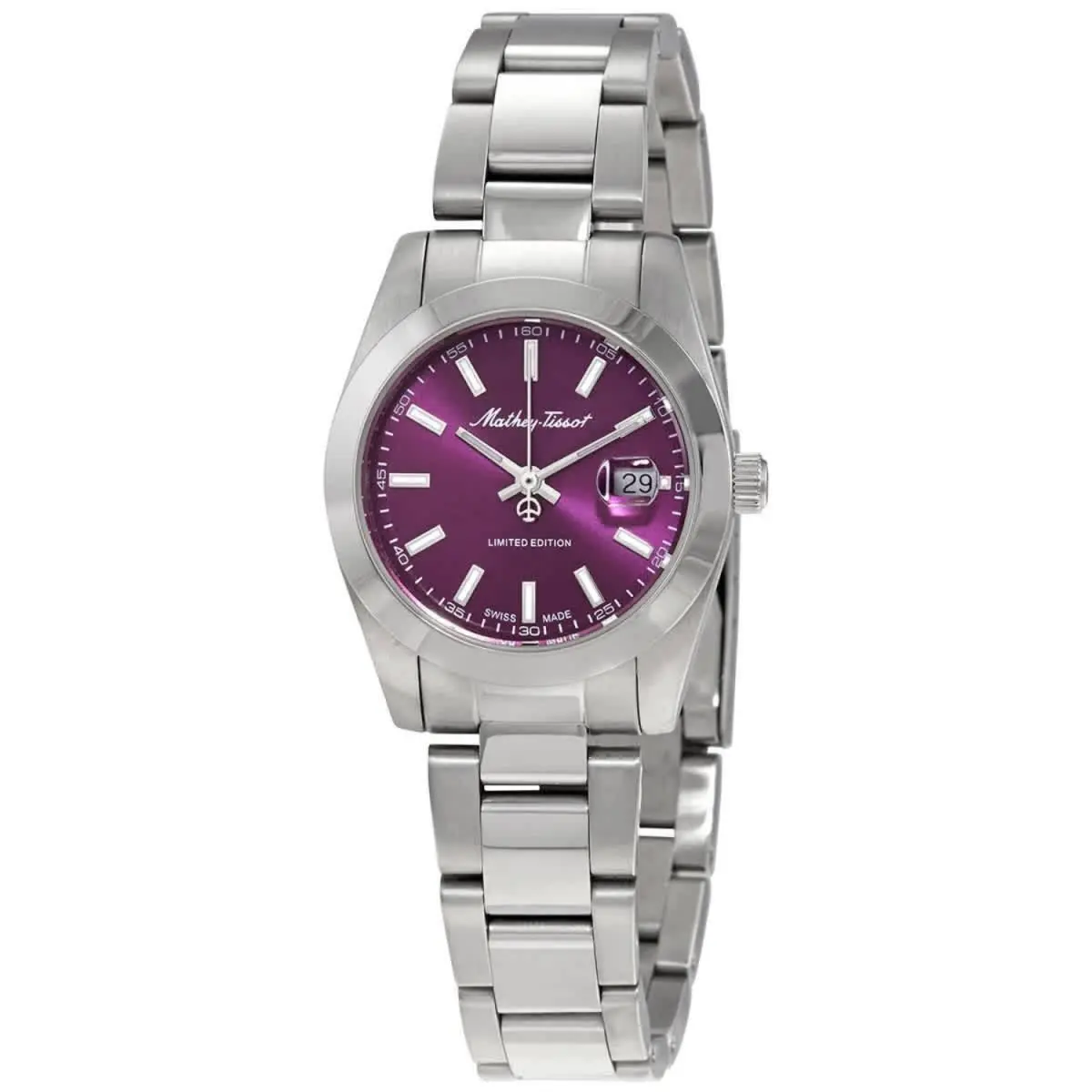 Mathey-tissot Women`s Mathy Sunray Purple Dial Watch - D451PU by Tissot