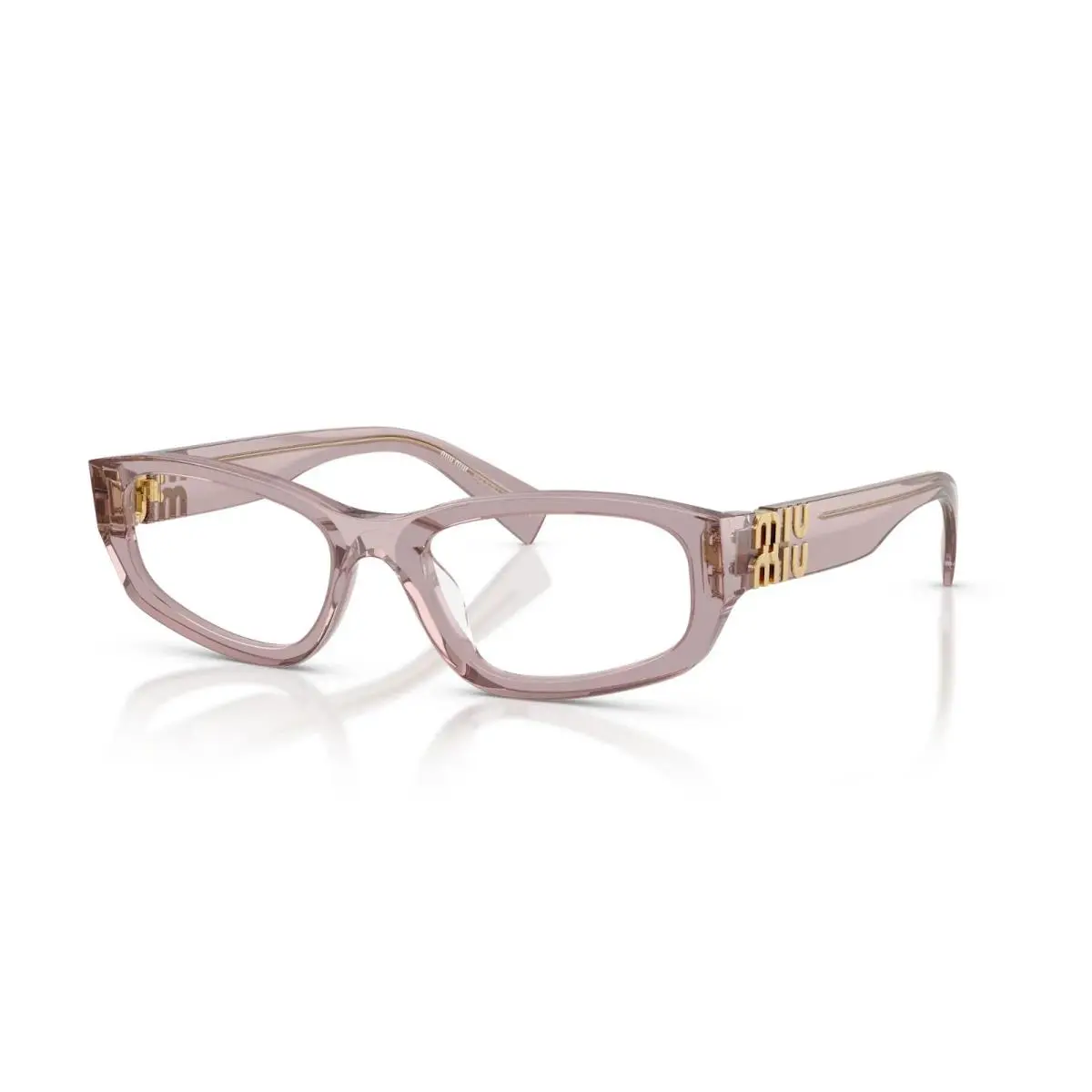 MU 04YV Mauve Transparent 12W1O1 Eyeglasses by Miu Miu