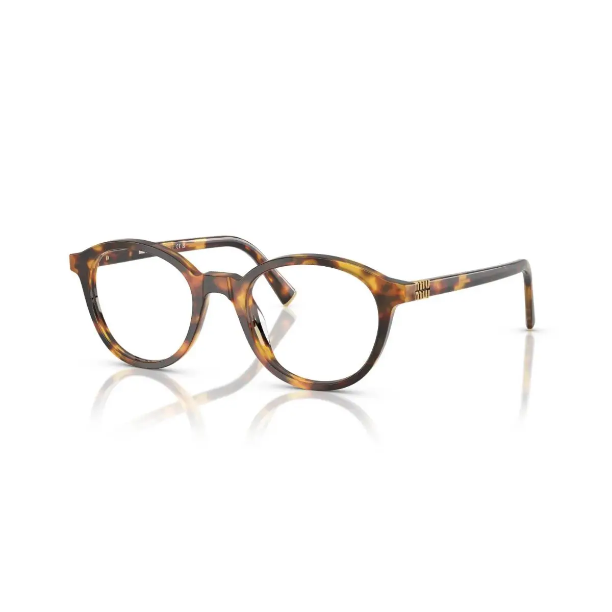 MU 02WV Honey Havana 14L1O1 Eyeglasses by Miu Miu