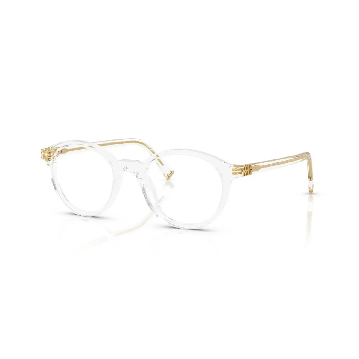 MU 02WV Transparent 15Z1O1 Eyeglasses by Miu Miu