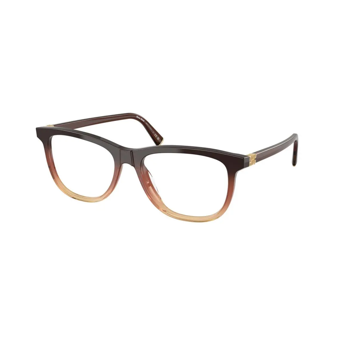 Miu MU 01 WV Brown Gradient Demo Lens 24C1O1 Size 54 Eyeglasses by Miu Miu
