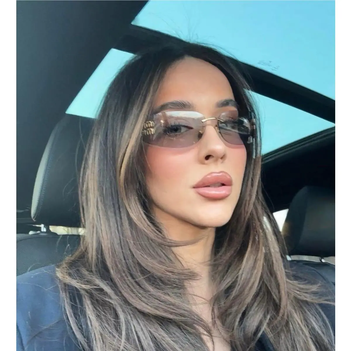 MUA51S 5AK50K Women Sunglasses Light Grey Metal Gold Frame MU A51S by Miu Miu