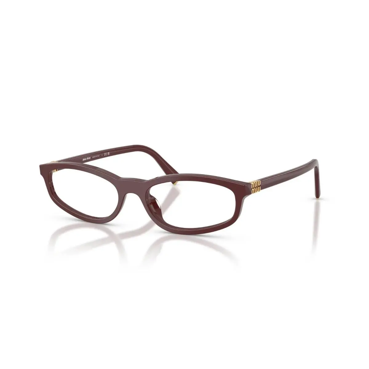 MU 01ZV Burgundy 26L1O1 Eyeglasses by Miu Miu