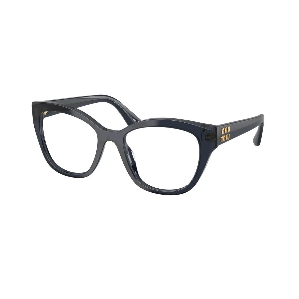 Miu MU 05 XV Blue Trasparent / Demo Lens 08Q1O1 Size 54 Eyeglasses by Miu Miu