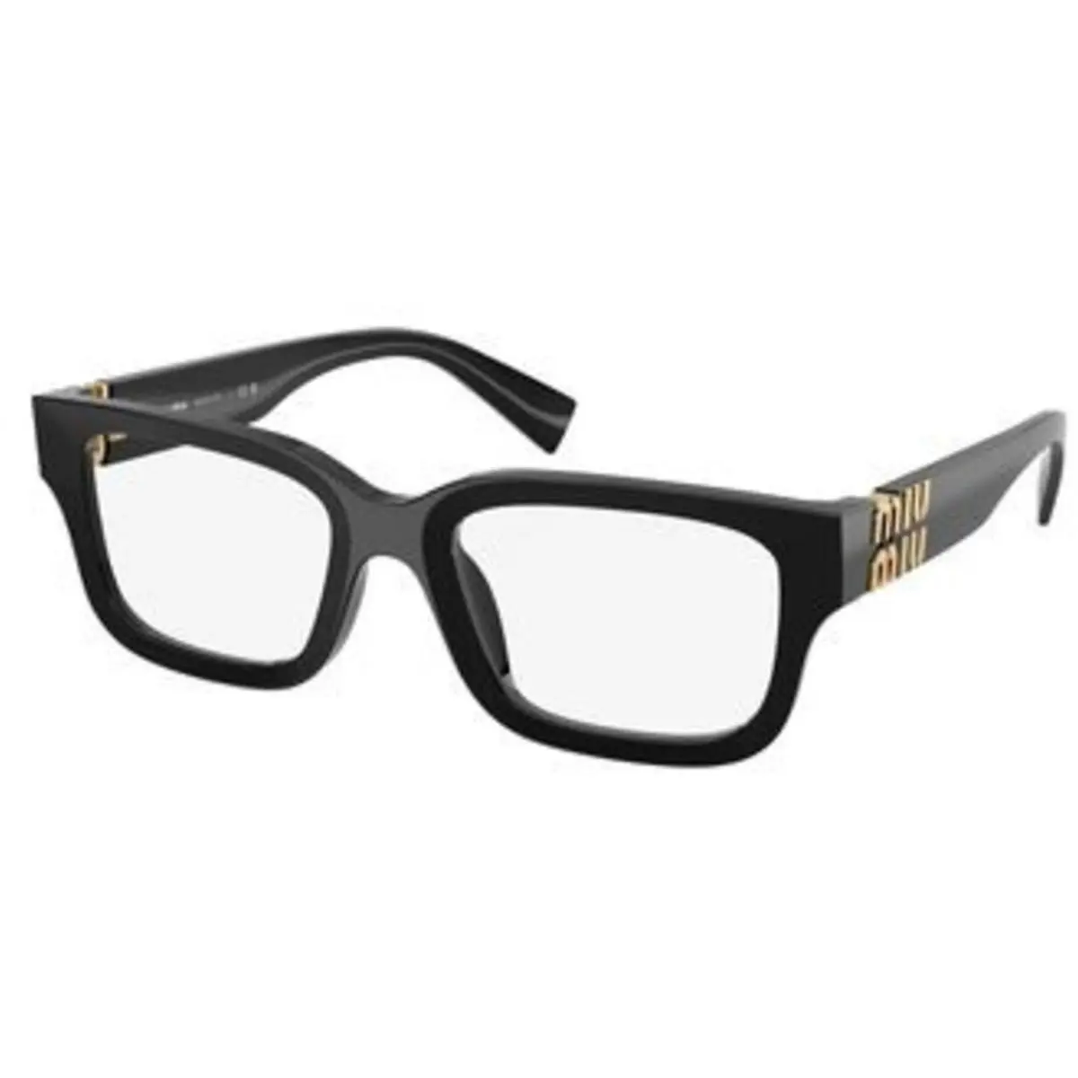 Miu MU 02 YV Black Demo Lens 16K1O1 Size 53 Eyeglasses by Miu Miu