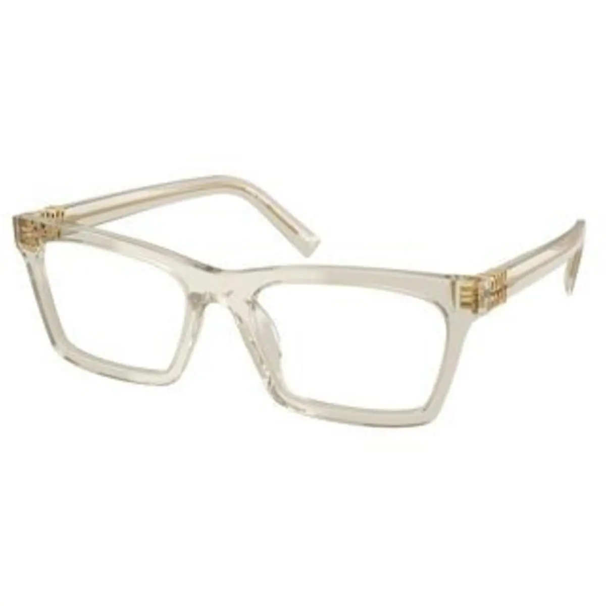 Miu MU 04 WV Hemp Transparent / Demo Lens 12U1O1 Size 53 Eyeglasses by Miu Miu