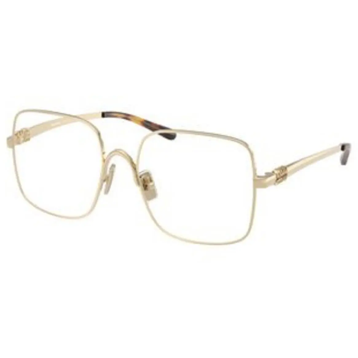 Miu MU 51 YV Pale Gold Demo Lens ZVN1O1 Size 53 Eyeglasses by Miu Miu