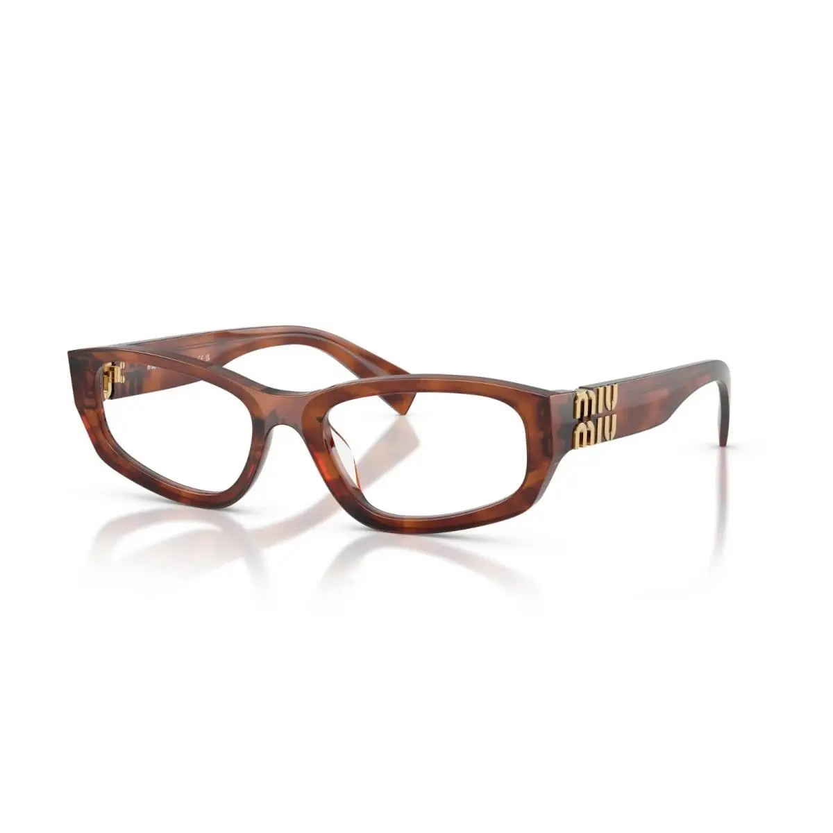 MU 04YV Striped Tobacco 26E1O1 Eyeglasses by Miu Miu