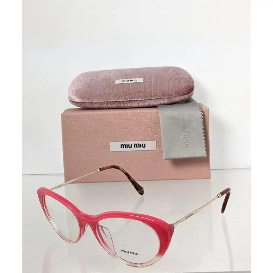 Eyeglasses Vmu 05R 116- 1O1 Pink Clear 05R-A Frame by Miu Miu
