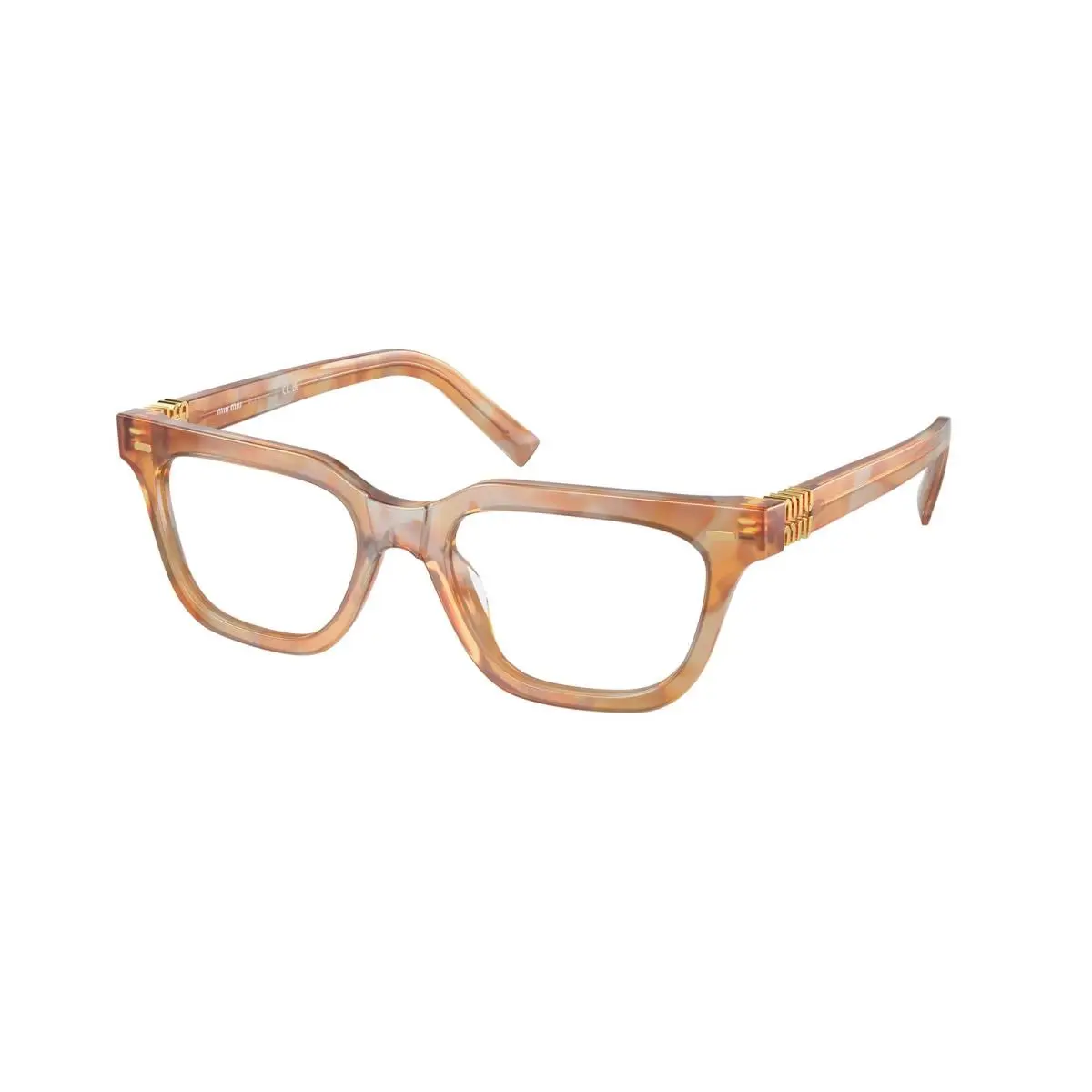 Miu MU 7 XV Cream Havana 13U1O1 Size 53 Eyeglasses by Miu Miu