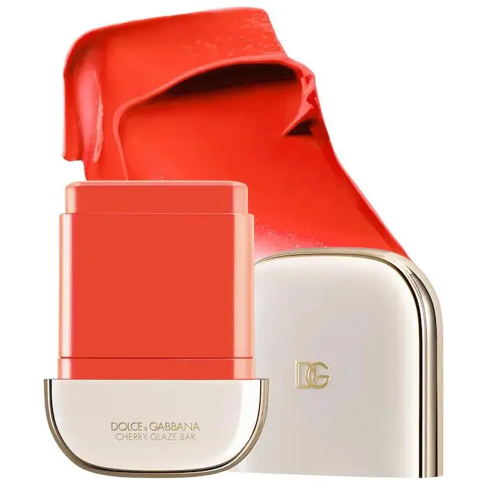 Dolce Gabbana 24H Lasting Glow Waterproof Cream Blush Stick 5 Shades 03 Cheeky Coral - Pop Orange by Dolce & Gabbana
