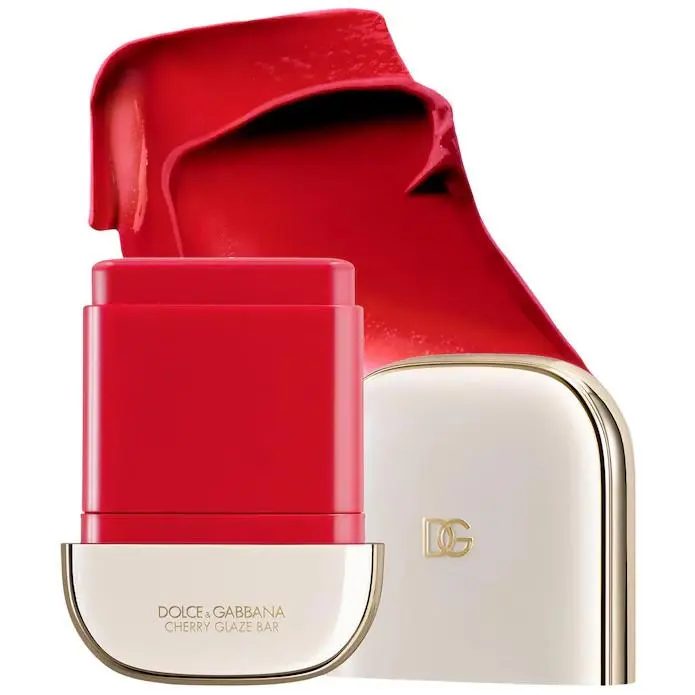 Dolce Gabbana 24H Lasting Glow Waterproof Cream Blush Stick 5 Shades 04 Sunny Red - Pop Red by Dolce & Gabbana