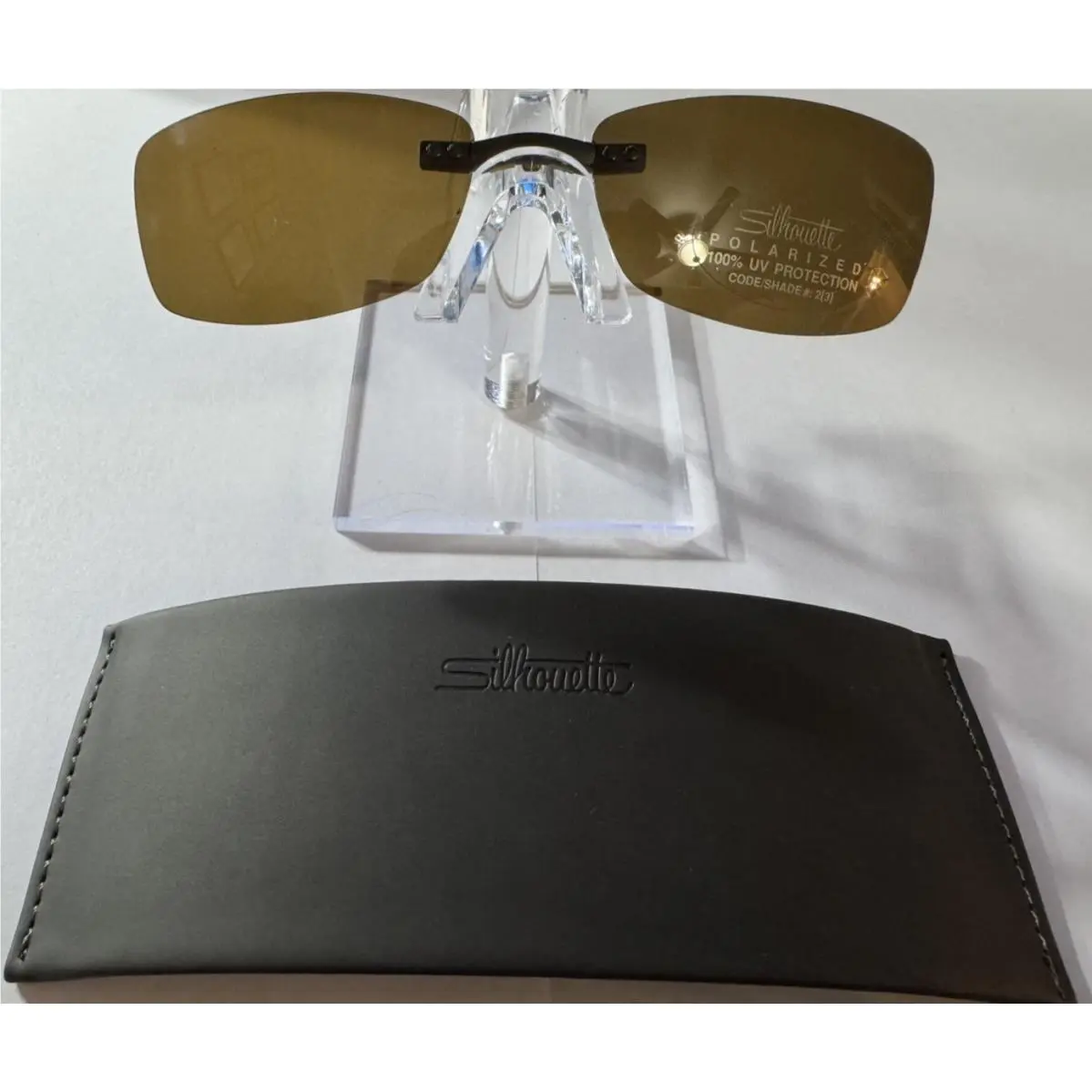 Silhouette 4339 M Tma Polarized Clip-on Sunglasses Brown 54-19 34 Tall UV400