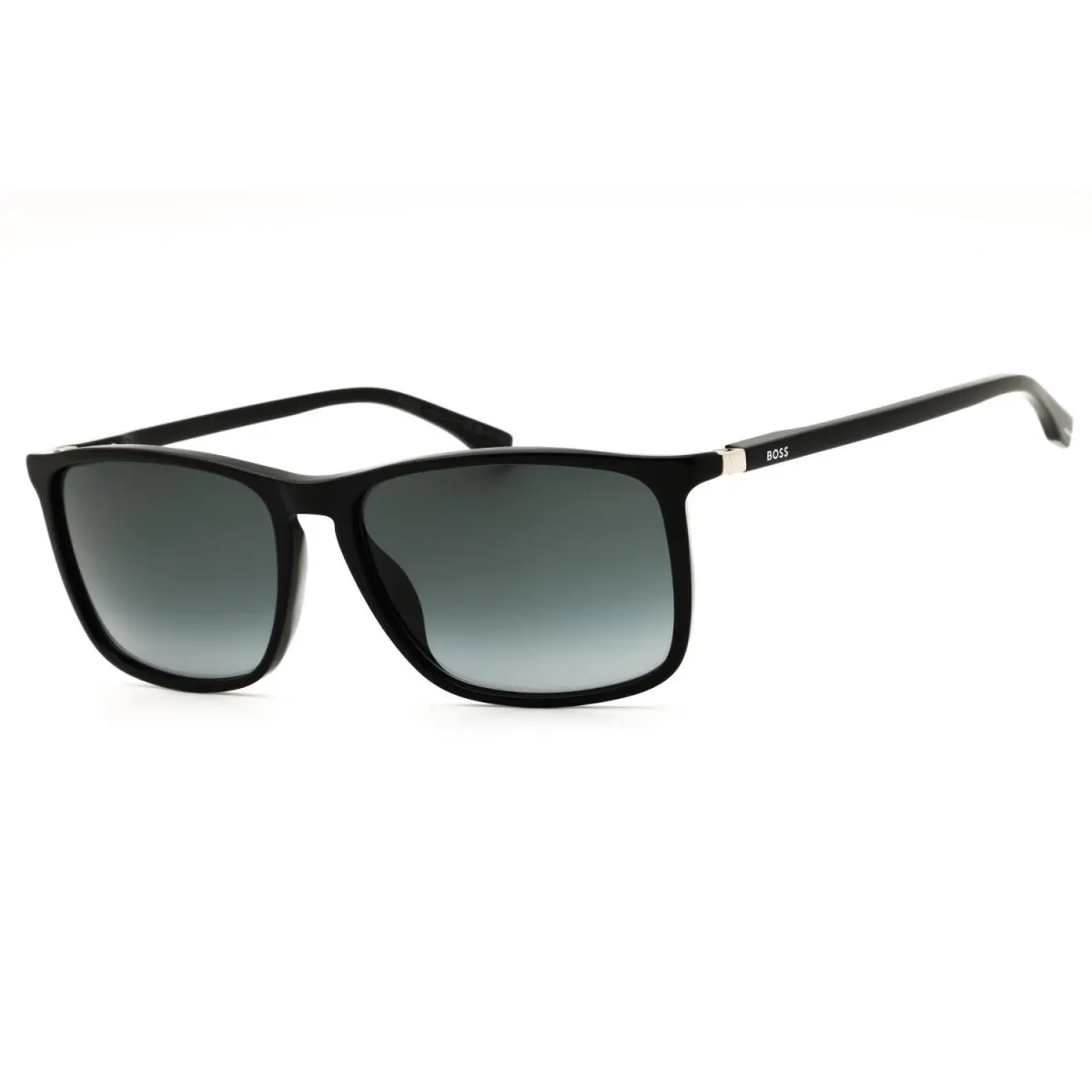 0665 S IT 0807 9O Sunglasses Black Frame Gray Lenses 57mm by Hugo Boss