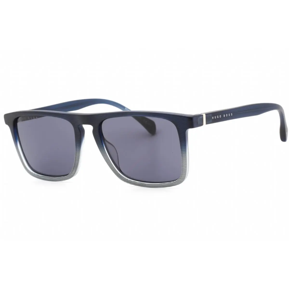 1082 S 026O IR Sunglasses Matte Blue Pattern Frame Grey Lenses 54mm by Hugo Boss