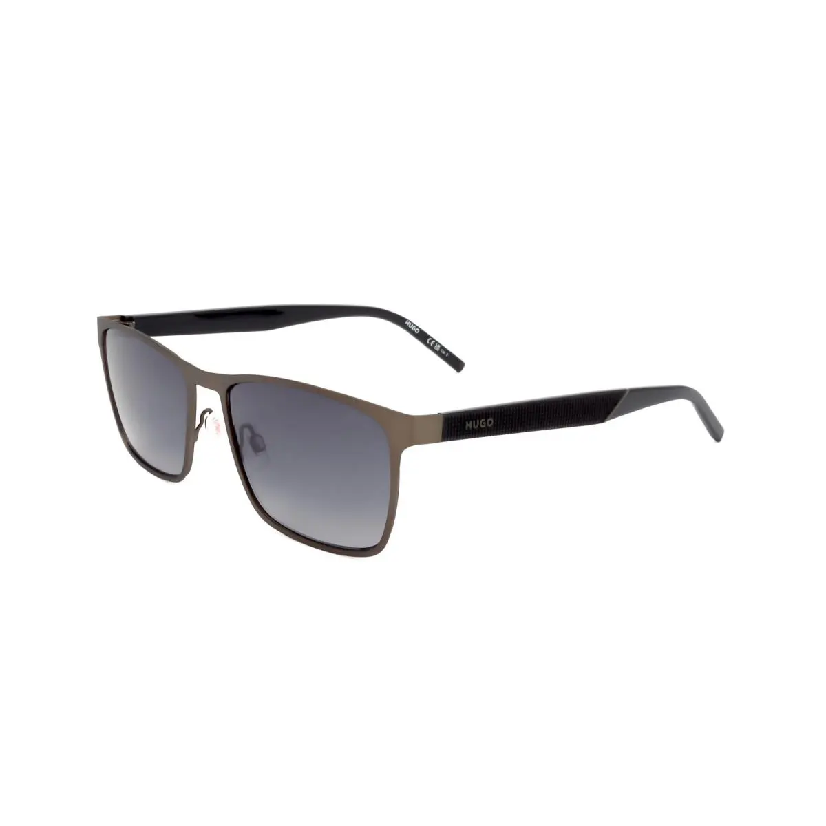 Hugo Men`s 57 mm Matte Ruthenium Black Sunglasses HG1328-S-SVK-57 by Hugo Boss