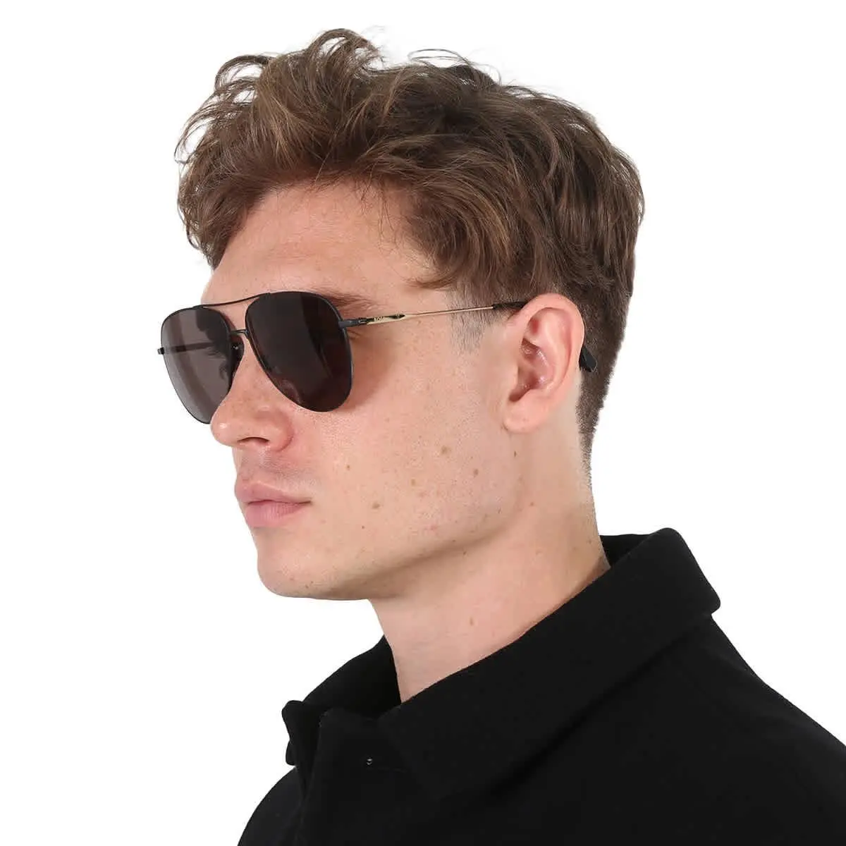 Grey Pilot Men`s Sunglasses Boss 1558/O/F/S 0I46/IR 63 Boss 1558/O/F/S by Hugo Boss