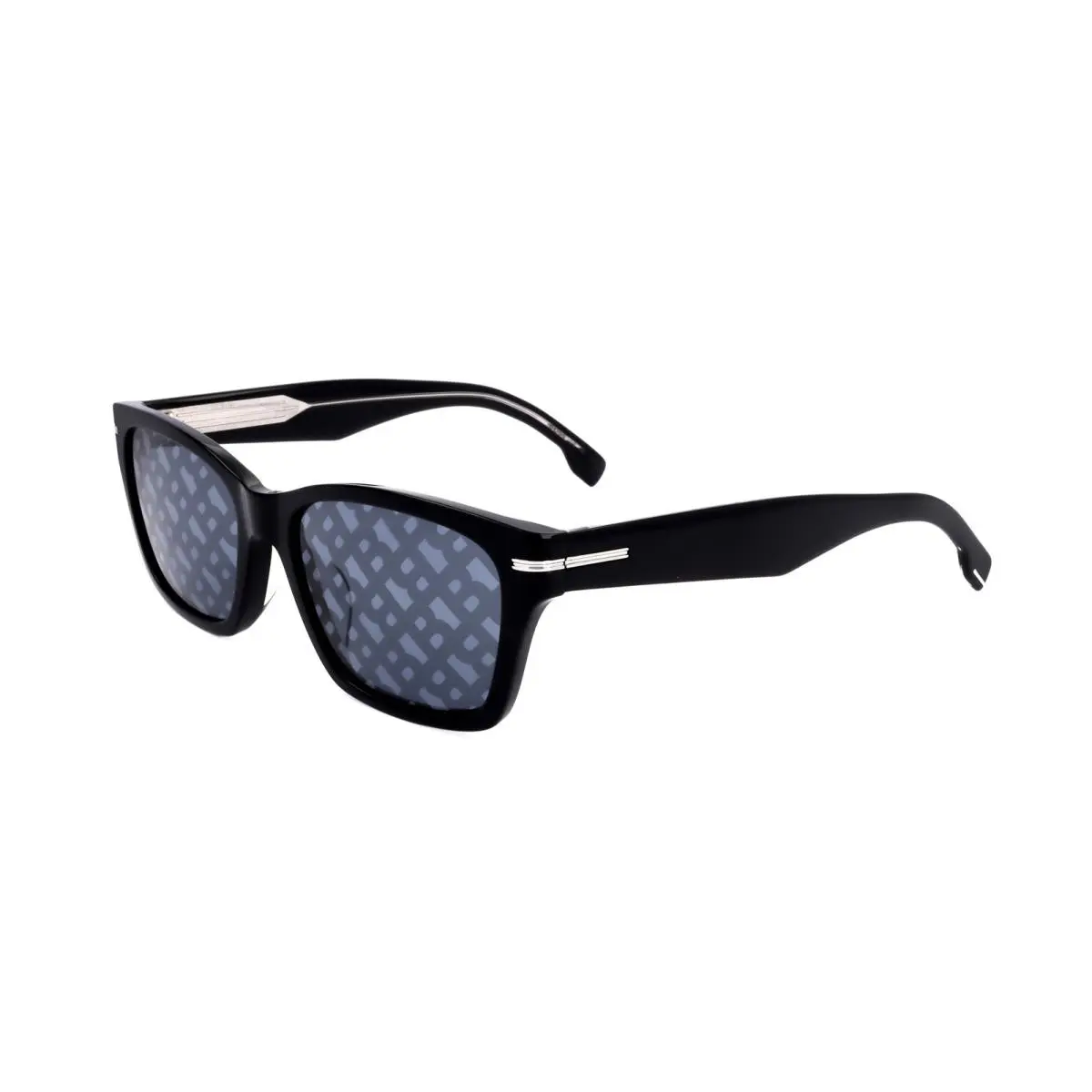 Men`s 56 mm Black Sunglasses BOSS1739-F-SK-807-56 by Hugo Boss