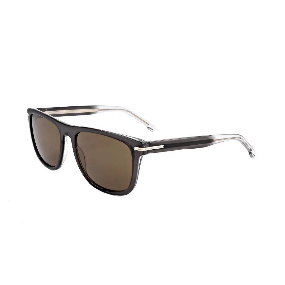 Men`s 55 mm Grey Sunglasses BOSS1626-S-KB7-55 by Hugo Boss