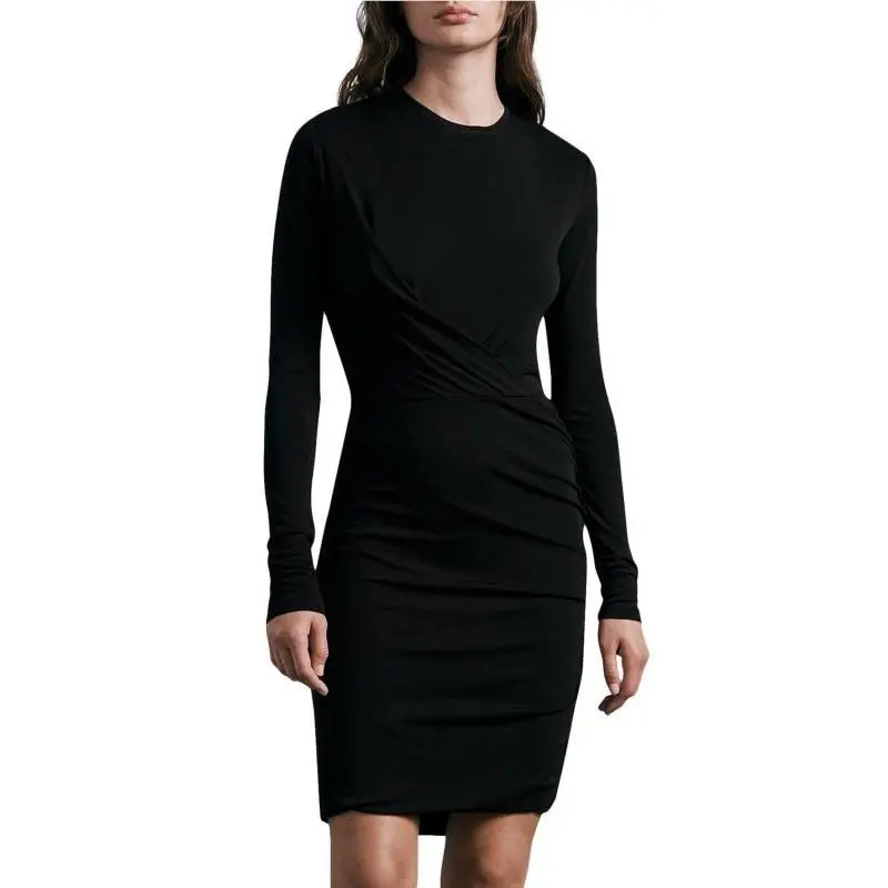 Rag Bone Draped Knit Mini Dress Long Sleeve Medium Event Minimalist by Rag & Bone